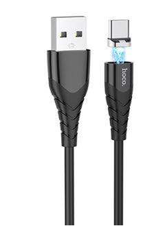 hoco. Racer magnetic charging cable for Type-C Black Colour  - Image 2