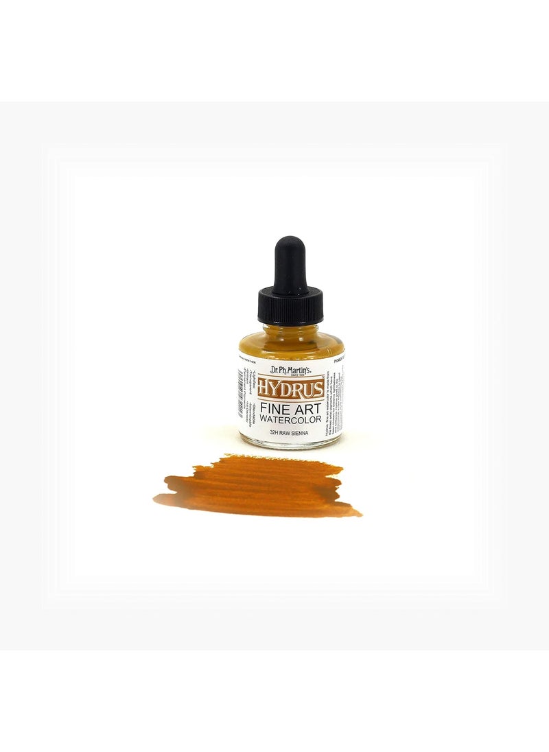 Dr. Ph. Martin's - Dr. Ph. Martins Hydrus Fine Art Watercolor, 1.0 Oz, Raw Sienna (32 H) - Image 1