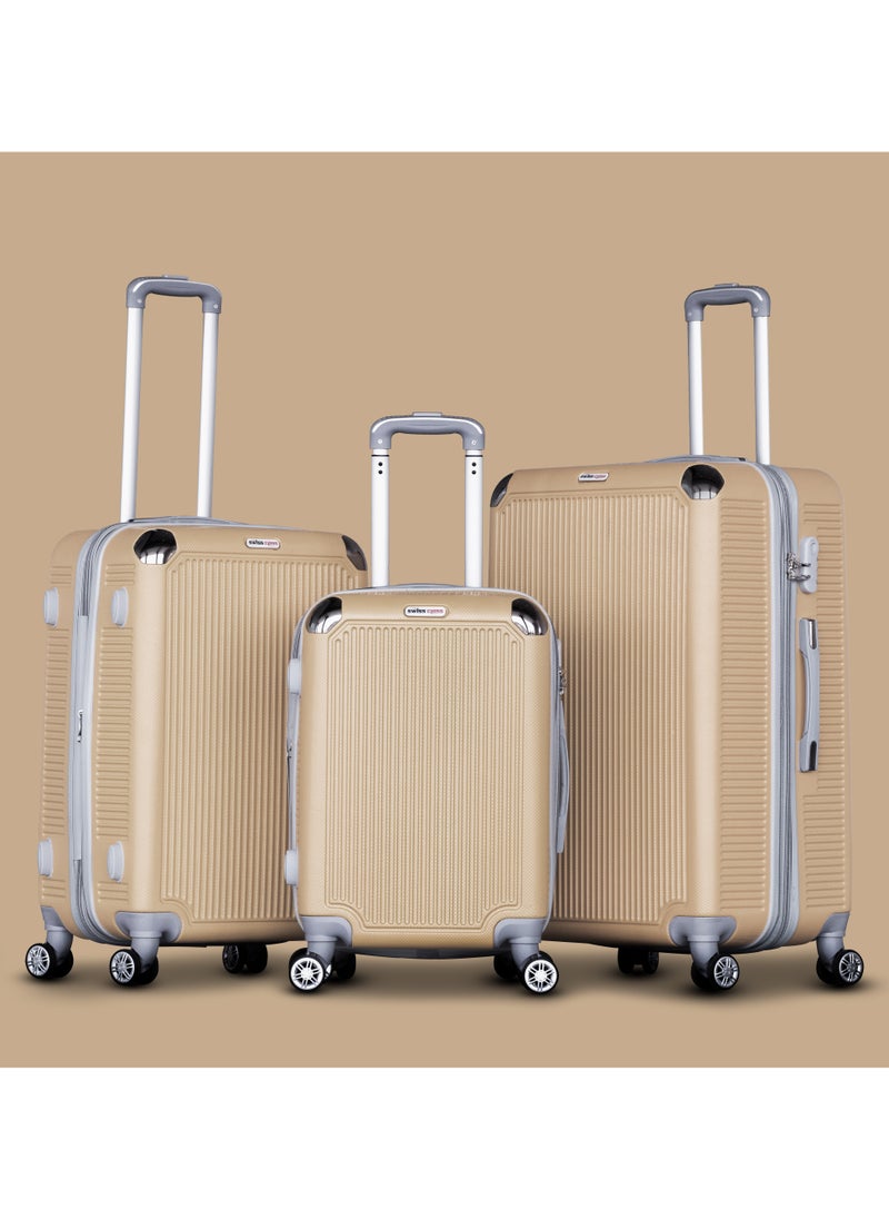 ZAAPPY - Luggage Hard Shell Cabin Size Trolly 7-10kg Suitcase with Smooth Spinner Wheels and Secured Combination Lock for Travel - Image 1