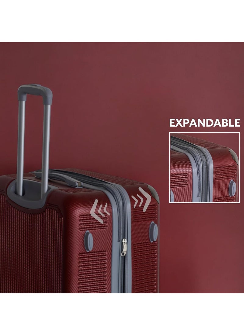ZAAPPY - Luggage Hard Shell Cabin Size Trolly 7-10kg Suitcase with Smooth Spinner Wheels and Secured Combination Lock for Travel - Image 1