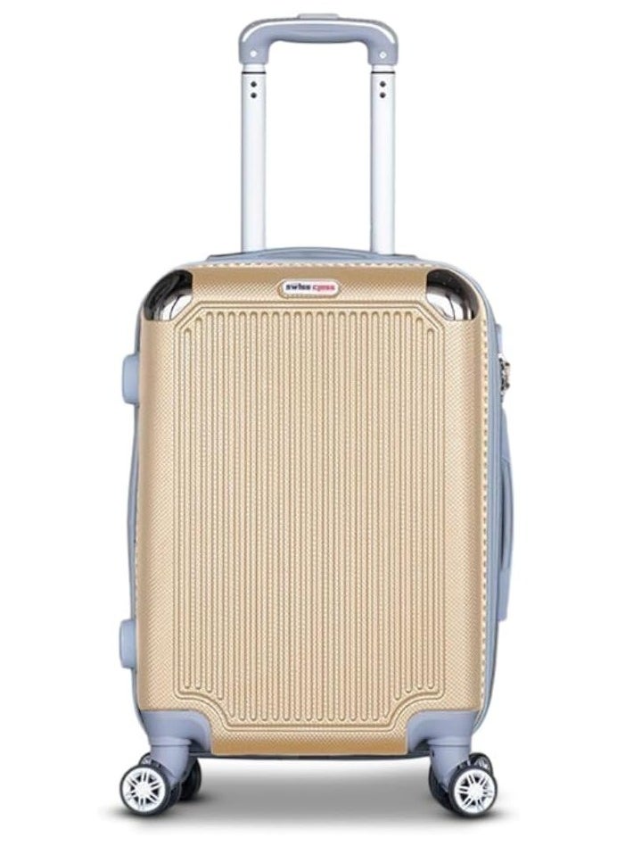ZAAPPY - Luggage Hard Shell Cabin Size Trolly 7-10kg Suitcase with Smooth Spinner Wheels and Secured Combination Lock for Travel - Image 1