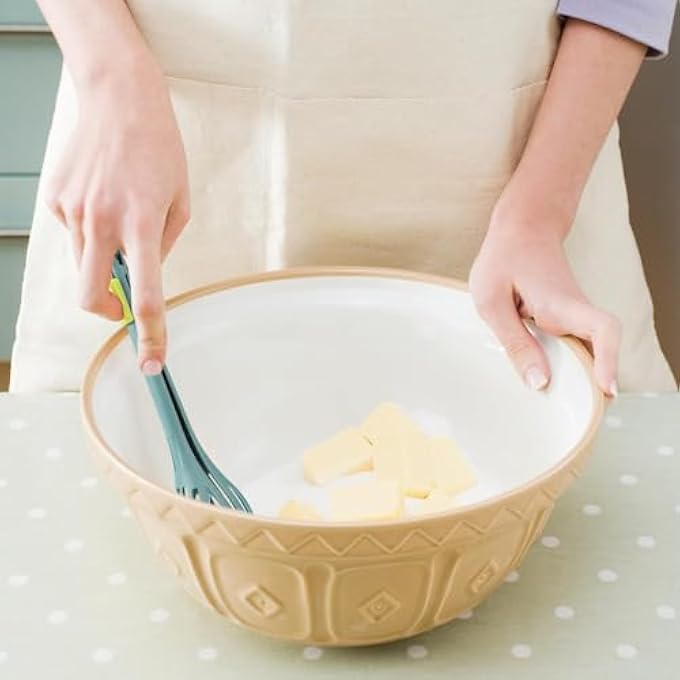 SWIUKPHE 2In1 Egg Whisk  Serrated Food Clip Plastic Egg Beaters Food Tongs Tool Multifunctional Kitchen Gadget For Cooking Baking Mixing Milk Salad Cream  Gripping BreadGreen - Image 3