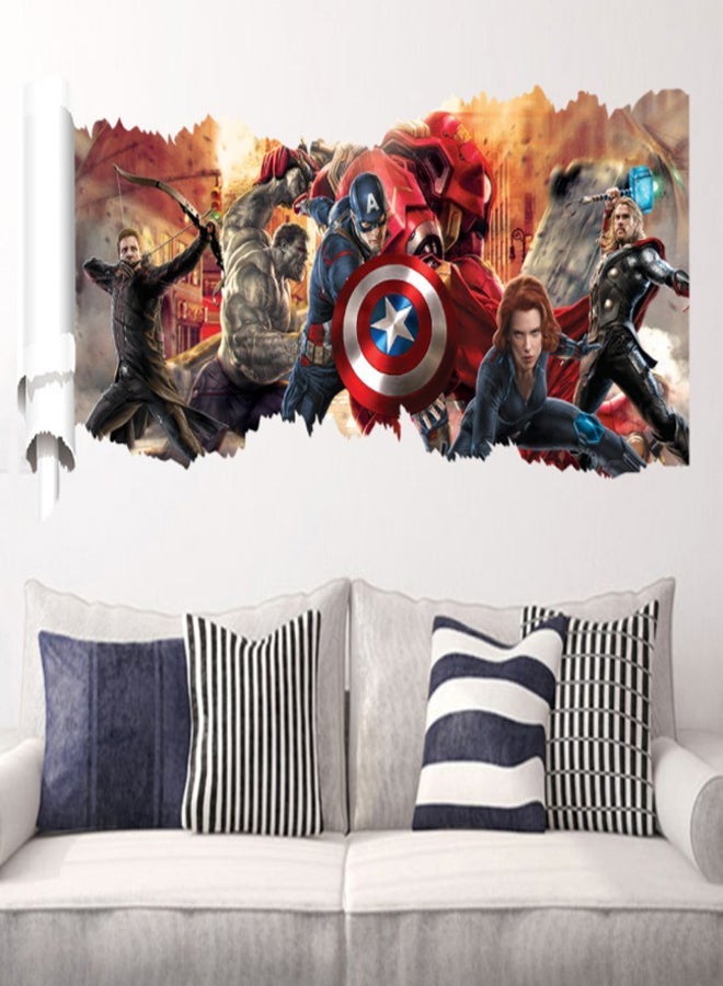 NIBEMINENT The Avengers Wall Sticker Multicolour 50 x 90cm