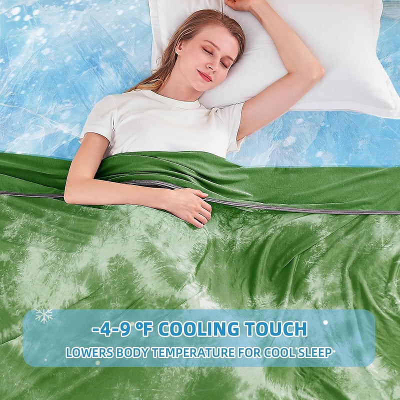 inhand Cooling Blanket Twin Size (60"x80"), Cooling Blankets for Hot Sleepers, Absorbs Heat to Keep Adults Cool for Summer Nights Sweats, Thin Cold Lightweight Blanket for Couch Bed, All Season Use - Image 2