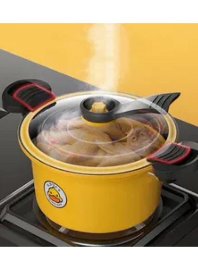 3.5L Multifunctional Small Non-Stick Pressure Cooker for Quick Soup Medium Size 22cm - 3L Multicolor - Image 1
