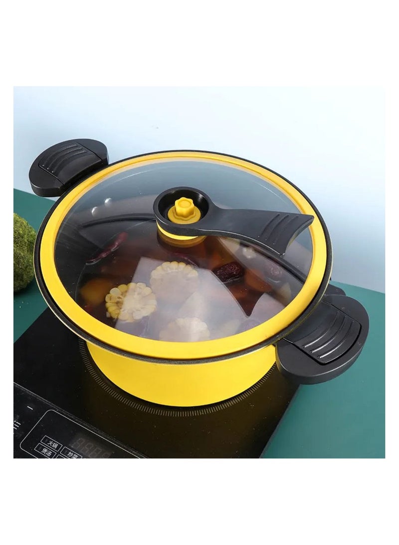 3.5L Multifunctional Small Non-Stick Pressure Cooker for Quick Soup Medium Size 22cm - 3L Multicolor - Image 2