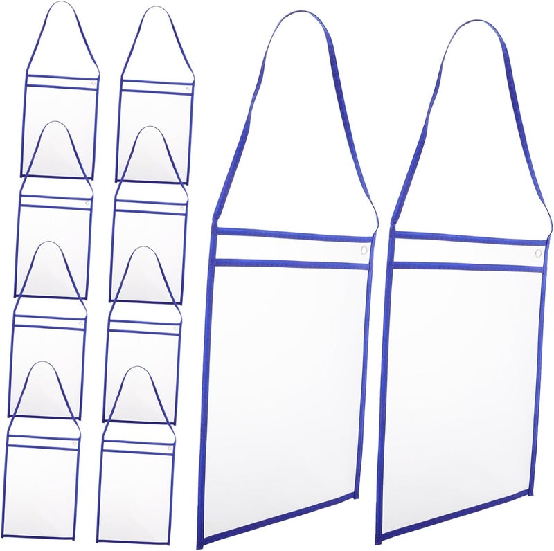 10pcs School Supplies for Boys and Girls File Document Folders Dry Erase Pockets Thick Pockets Office File Organizer - Image 1