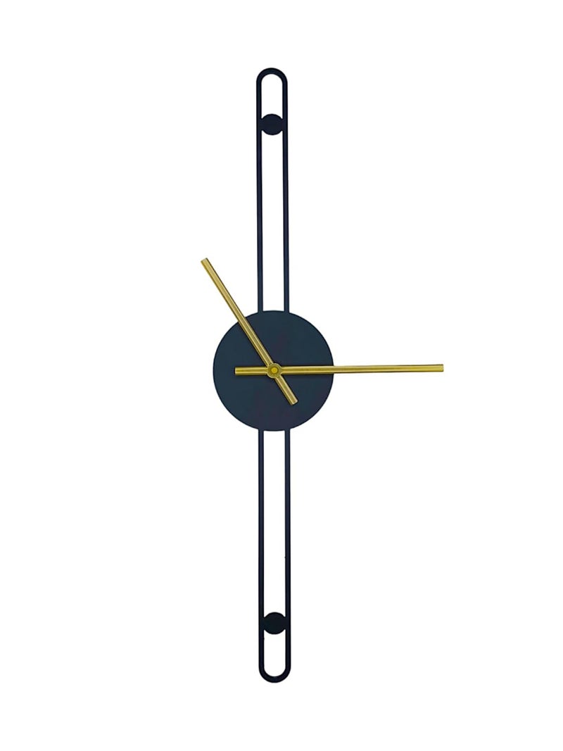 POSHIO® POSHIO Nordic Minimalist Gold Needle Metal Wall Clock for Home and Office- Wall Decor, Wall Clock for Home Stylish Latest (19 X 3.9 inches) - Image 1