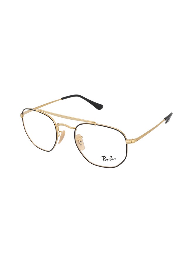 Ray-Ban Unisex Full Rim Irregular Shape Eyeglasses RX3648V - Lens Size: 54mm - Gold - Image 3