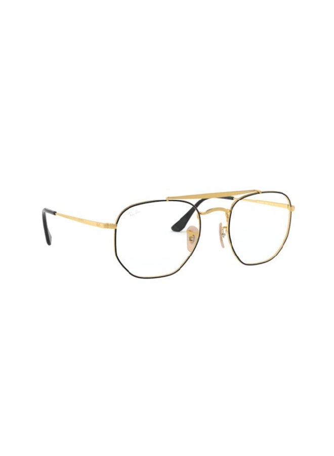 Ray-Ban Unisex Full Rim Irregular Shape Eyeglasses RX3648V - Lens Size: 54mm - Gold - Image 2