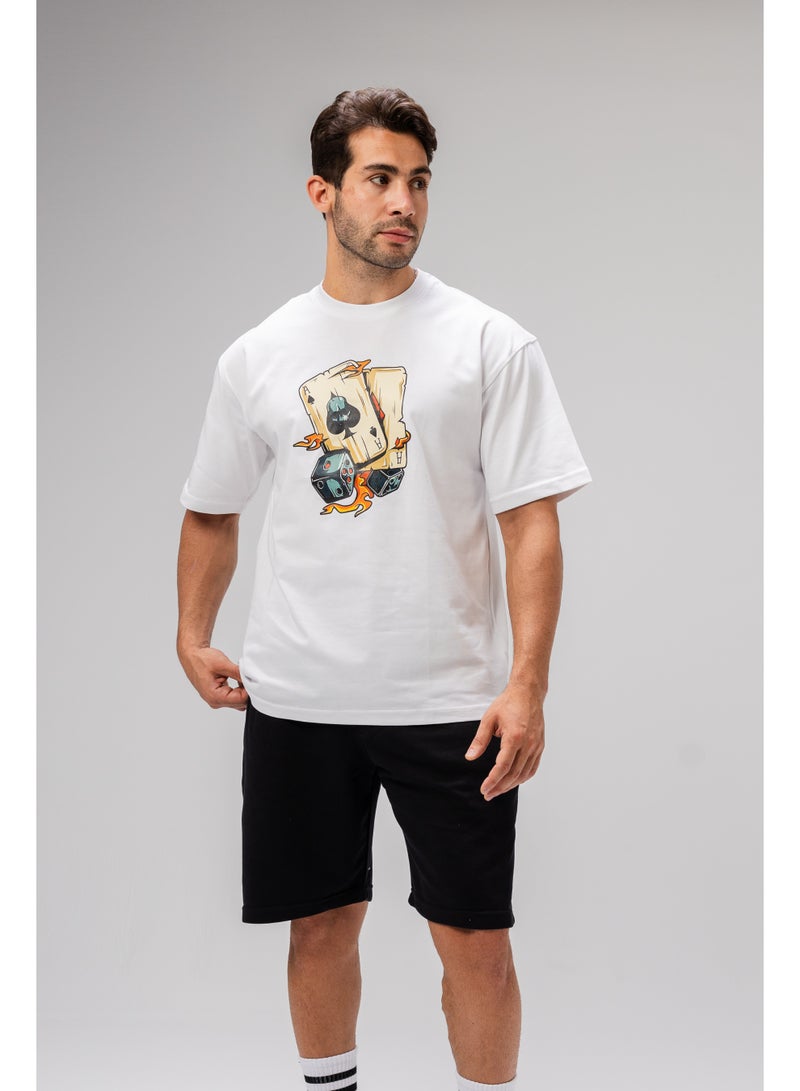 Future Men Basic Half Sleeves T-Shirt Casual Style With Simple Design For Men Size L  - Image 3