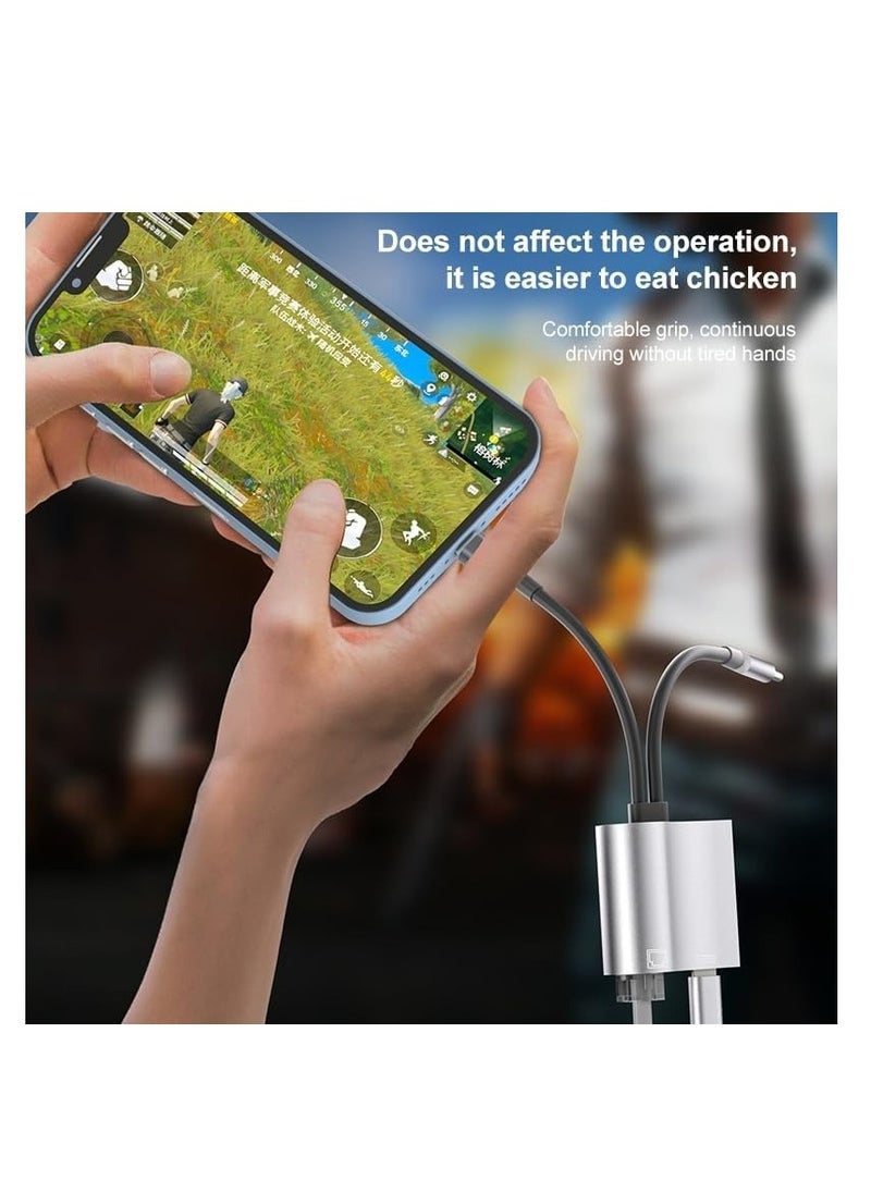 Generic NK-1054 Pro 2 in 1 8 Pin, USB-C/Type-C Male to 8 Pin Charging , Ethernet Female Adapter  - Image 4