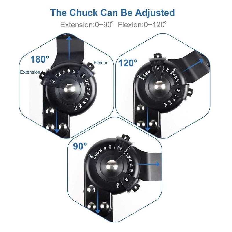 DIALDRCARE Hinged Knee Brace with chuck,Adjustable Orthosis Stabilizer,Postoperative Knee Support for Restoration Stabilization - Image 3