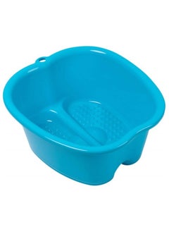 AllSett Health Foot Soaking Bath Basin – Large Size for Soaking Feet | Pedicure and Massager Tub for at Home Spa Treatment | Callus, Fungus, Dead Skin Remover, Blue  - Image 1