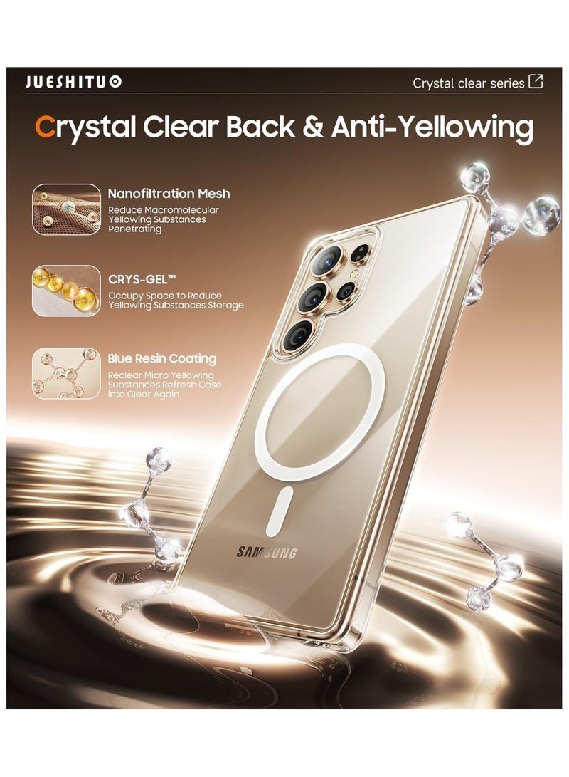 wexon Crystal Clear Case for Samsung Galaxy S25 Ultra with Full Protection Compatible with Wireless Charging, Shockproof Soft TPU Phone Cover Compatible with  (Samsung Galaxy S25 Ultra) - Image 3