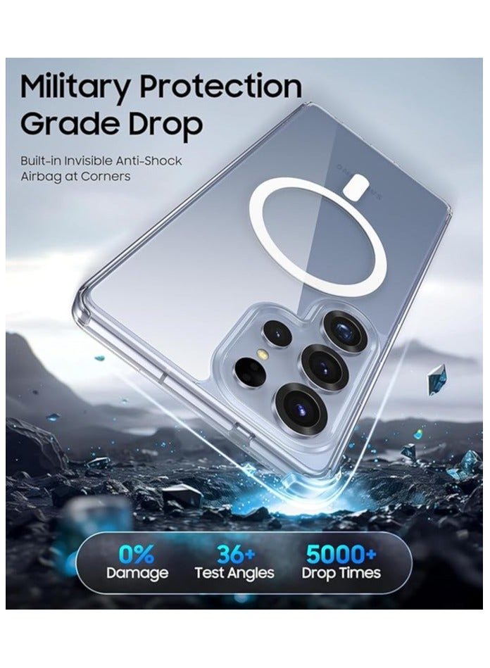 wexon Crystal Clear Case for Samsung Galaxy S25 Ultra with Full Protection Compatible with Wireless Charging, Shockproof Soft TPU Phone Cover Compatible with  (Samsung Galaxy S25 Ultra) - Image 4