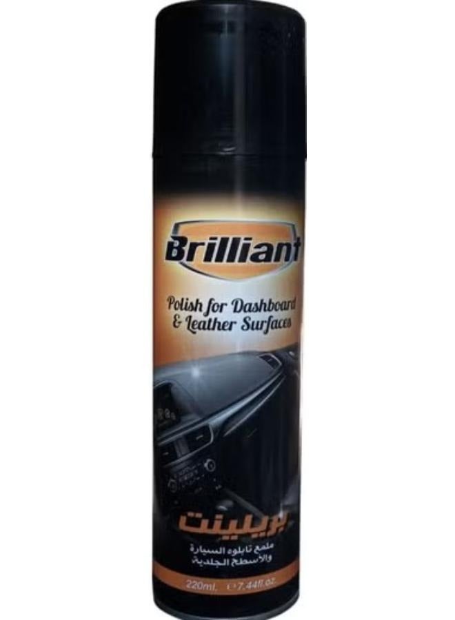 Brilliant Polish For Dashboard Leather Surfaces 220ML