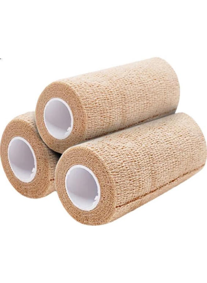 chidong Elastic Self-Adhesive Bandage For Hand Protection, Boxing Leg Wraps, Hand And Foot Ankle Support, Sports Elastic Bandage, 3 Rolls, 7.5Cm X 4.5M - Image 2