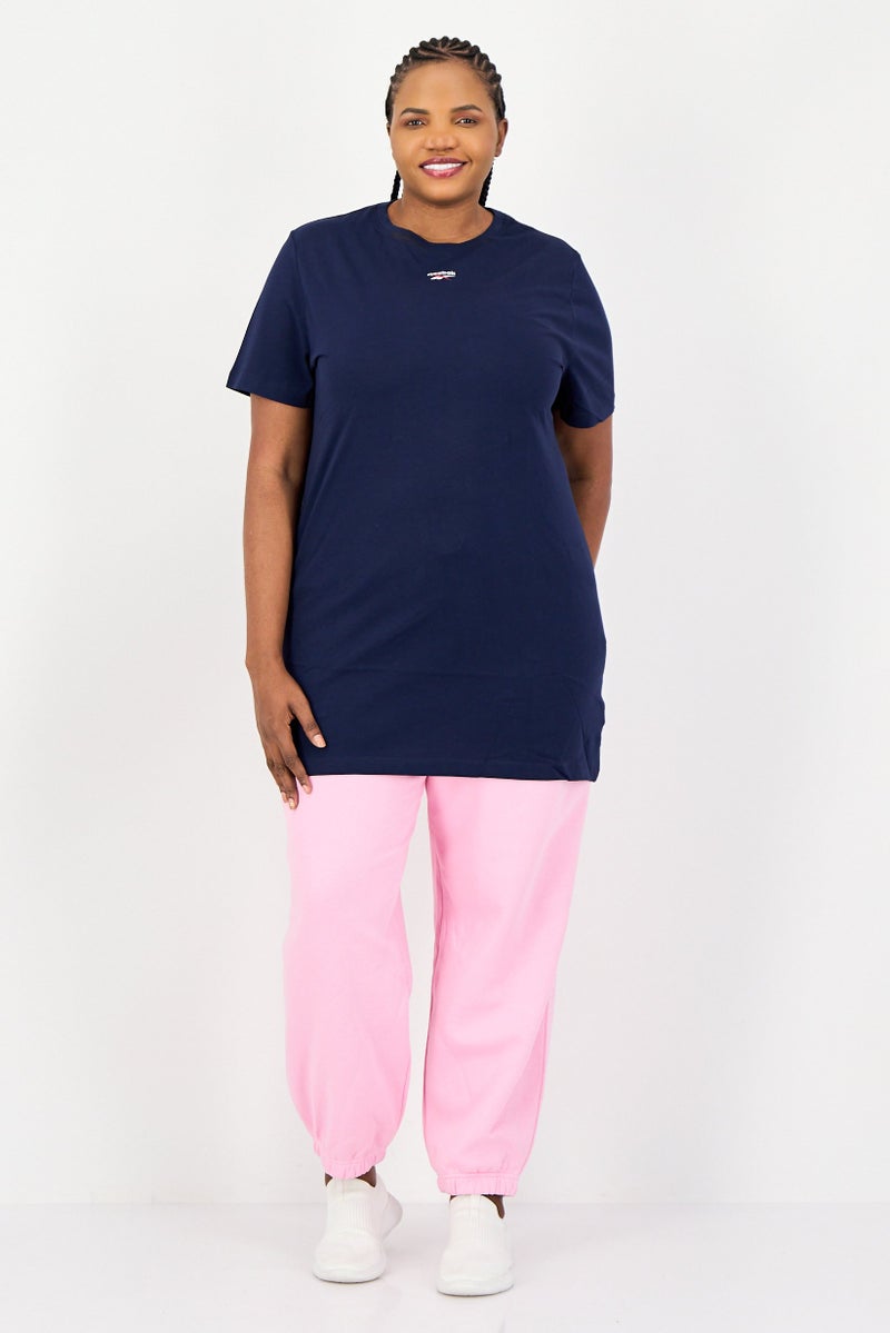 Reebok Women Plus Size Short Sleeves Training Dress , Navy - Image 4