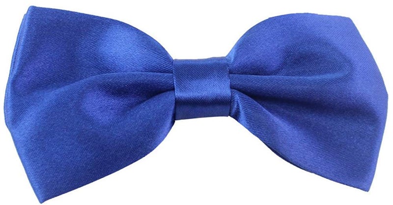 Unisex Suspender, Pre-tied Bowtie Set, Y Back (Royal Blue, Free Size)