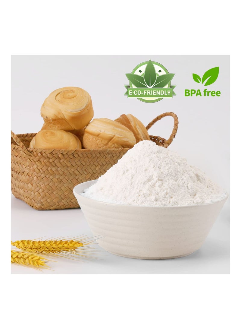 Zikra 6 Pcs Wheat Straw Cereal Bowls, 28 OZ Unbreakable Cereal Bowls Reusable Plastic Bowls Set, Microwave and Dishwasher Safe, for Soup, Oatmeal, Ramen, Salad, Beige - Image 4