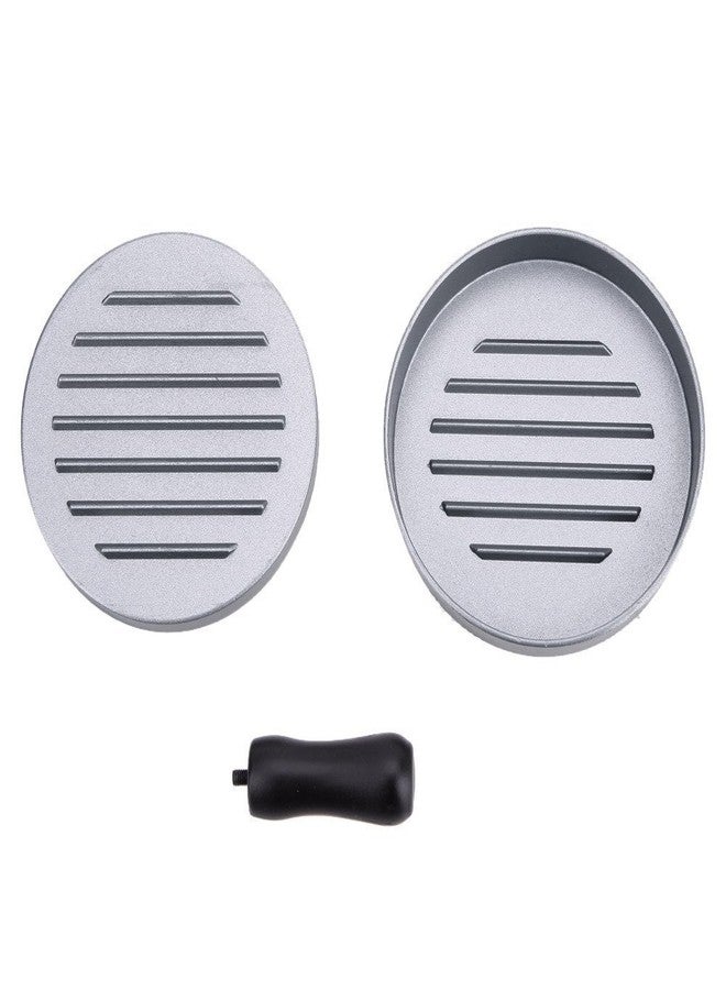 THW® Tikki Patty Burger Grill Press | Aluminum Patty Maker Mold for Homemade Burgers | 4.5” Diameter, Non-Stick, Adjustable Thickness | Ideal for Burgers, Cakes & Appetizers | Manual Burger Press - Image 4