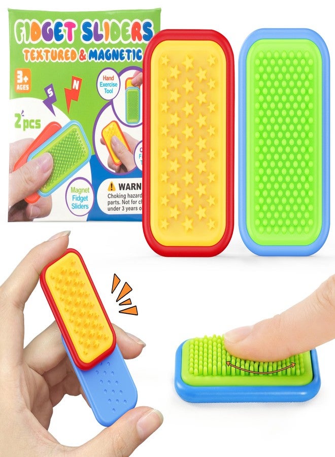 LADFAR Magnetic Sensory Fidget Toys – Star Bloom & Quiet Field Style Silicone Sliders for Anxiety Relief, Autism & Office Focus, Travel Desk Must-Have for Adults & Kids - Image 1