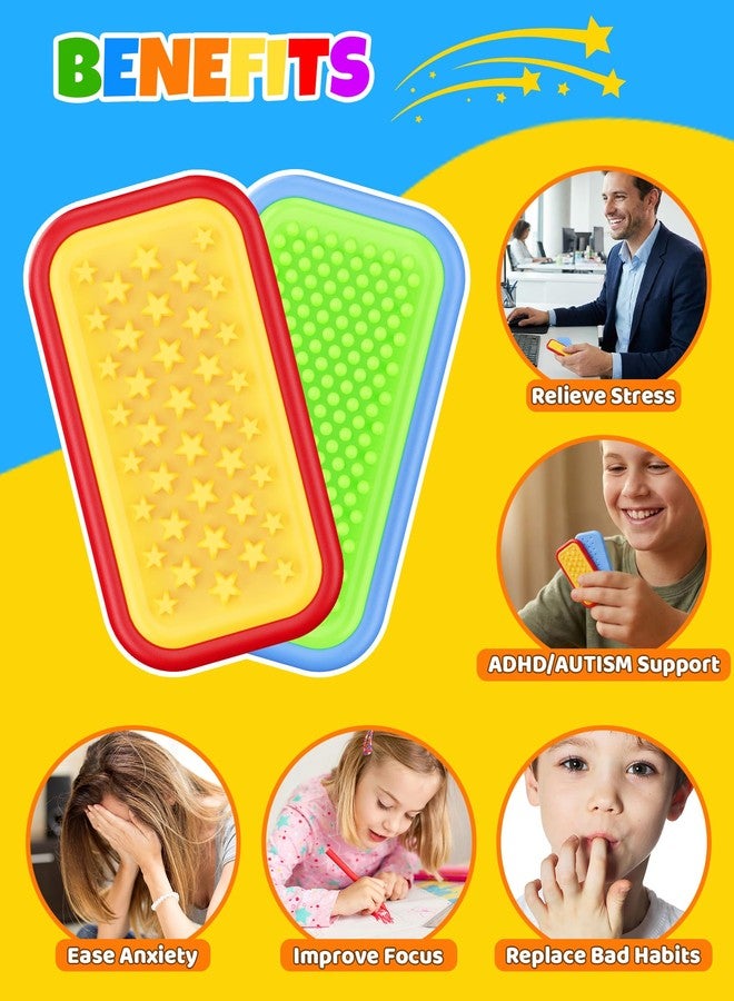 LADFAR Magnetic Sensory Fidget Toys – Star Bloom & Quiet Field Style Silicone Sliders for Anxiety Relief, Autism & Office Focus, Travel Desk Must-Have for Adults & Kids - Image 3