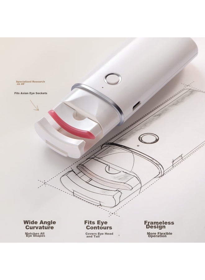 GOOOD Gudi Borderless Electric Eyelash Curler, Constant Temperature Electric Heated Eyelash Curler, Long-lasting Shaping Tool, No Drooping - Image 3