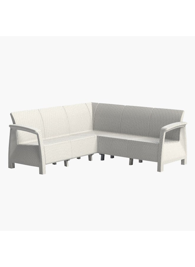 Home Box Savana 5 - Seater Outdoor L - Shape Sofa With Coffee Table And Cushions  - Image 4