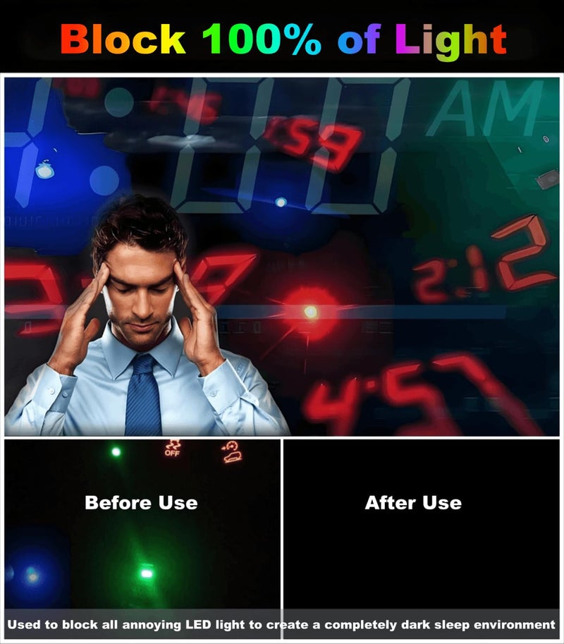 ANGKEEL Blackout Tape 1.2 inch x 66 Feet Dark Masking Stickers to Blocking100% of Light, LED Cover Shading Tape for Windows, Electronics, Blinds, Aquarium, Indicator, LCD, Routers, Lamp Strips, Dimming Sheet - Image 3