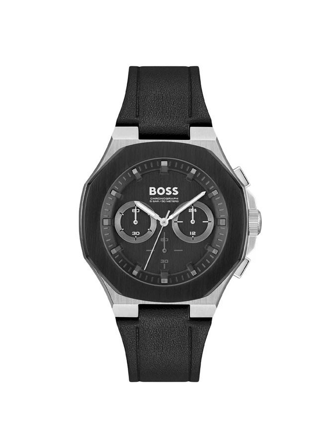 BOSS Leather Chronograph Watch HB151.4085 - Image 1