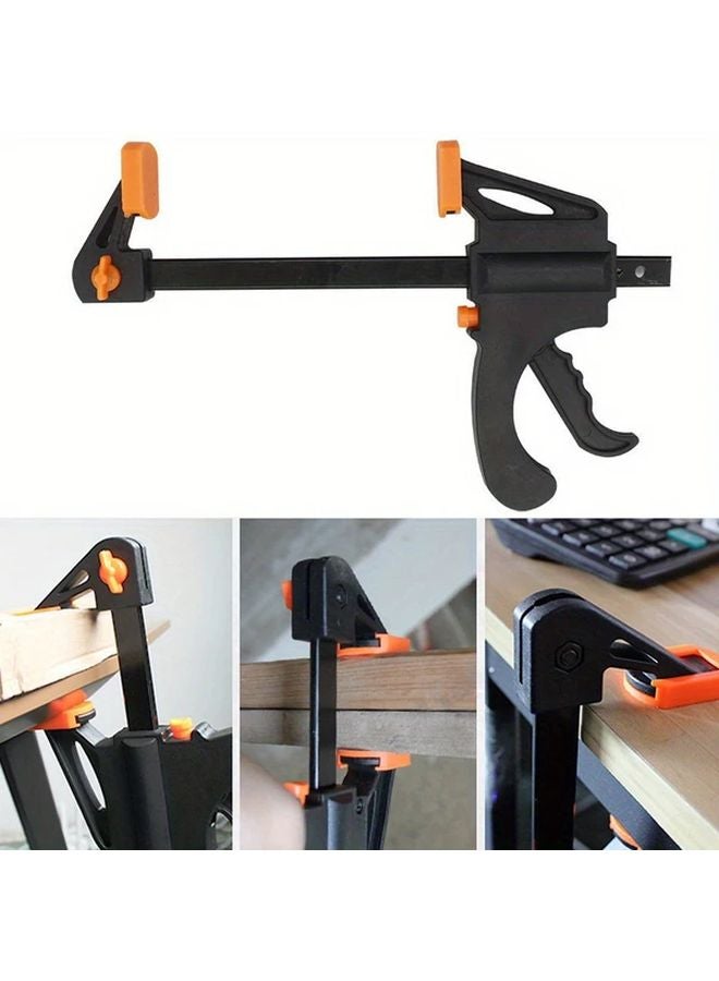 2pcs Black 4 Inch Quick Grip Woodworking Clamps Set Ratchet Bar With Speed Release - Image 4