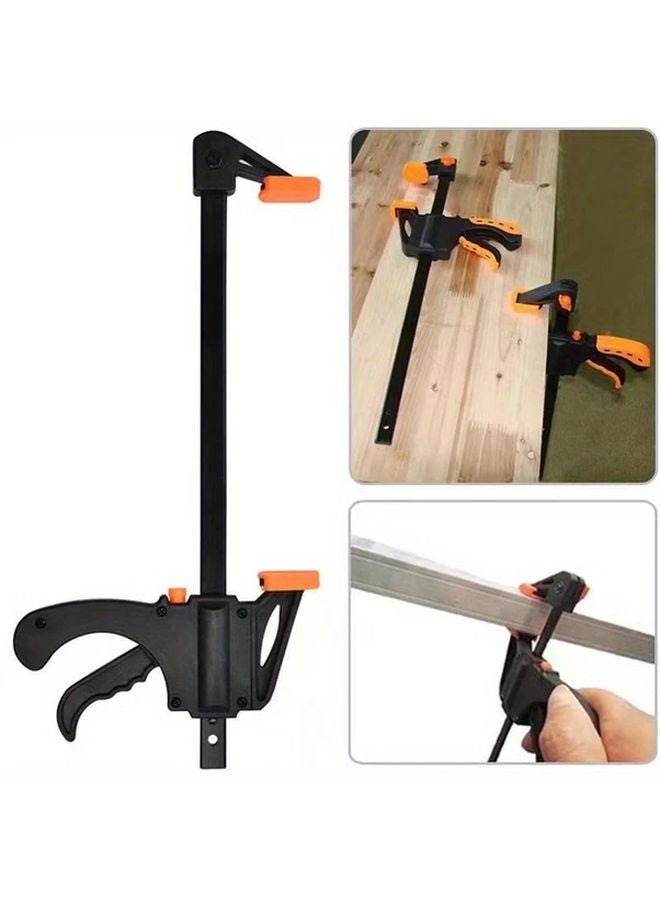 2pcs Black 4 Inch Quick Grip Woodworking Clamps Set Ratchet Bar With Speed Release - Image 5