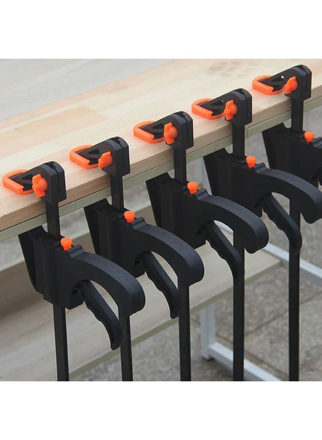 2pcs Black 4 Inch Quick Grip Woodworking Clamps Set Ratchet Bar With Speed Release - Image 2