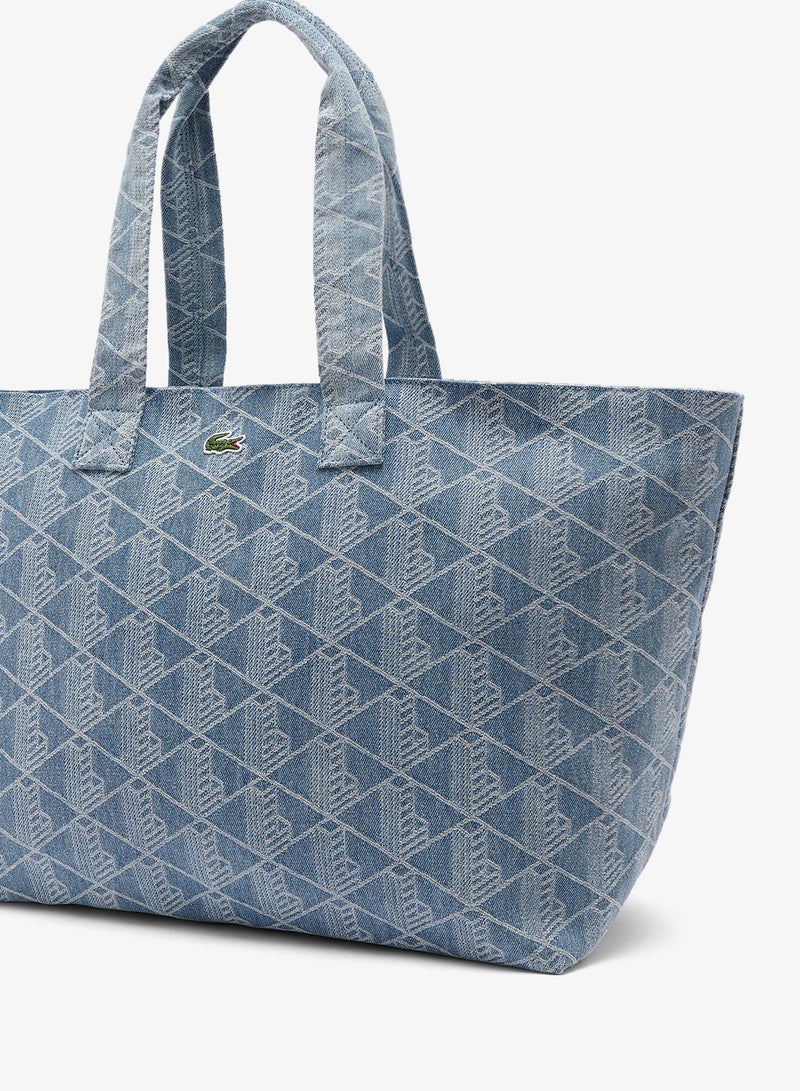 LACOSTE Monogram Shopping Bag - Image 3