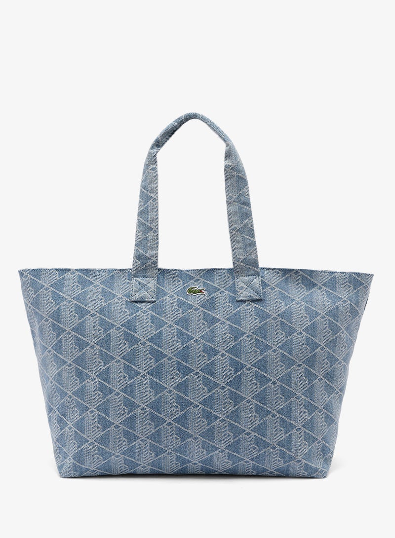LACOSTE Monogram Shopping Bag - Image 1