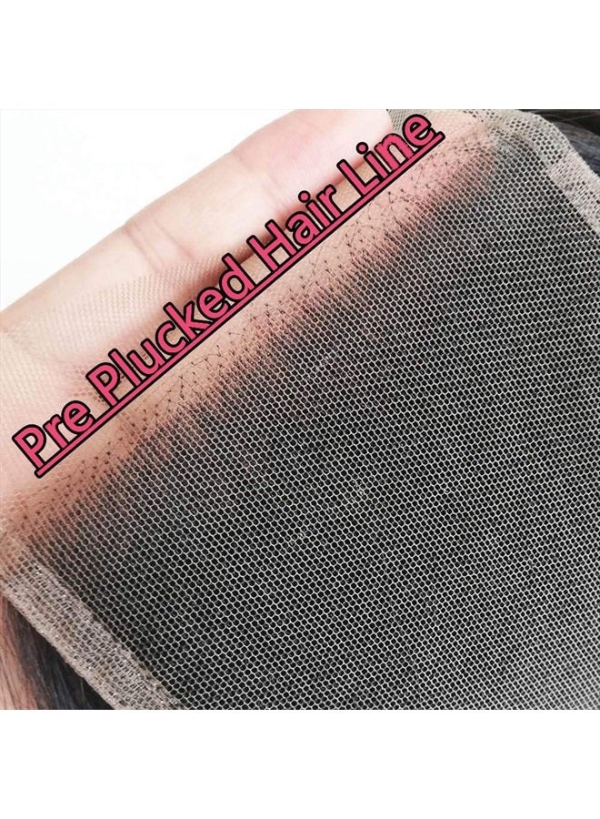 Jinhongze Lace Closure Straight Closure Human Hair Lace Closure Brazilian 12A Unprocessed Straight Hair 4x4 HD Lace Closure Free Part Natural Black Color(18") … … - Image 5