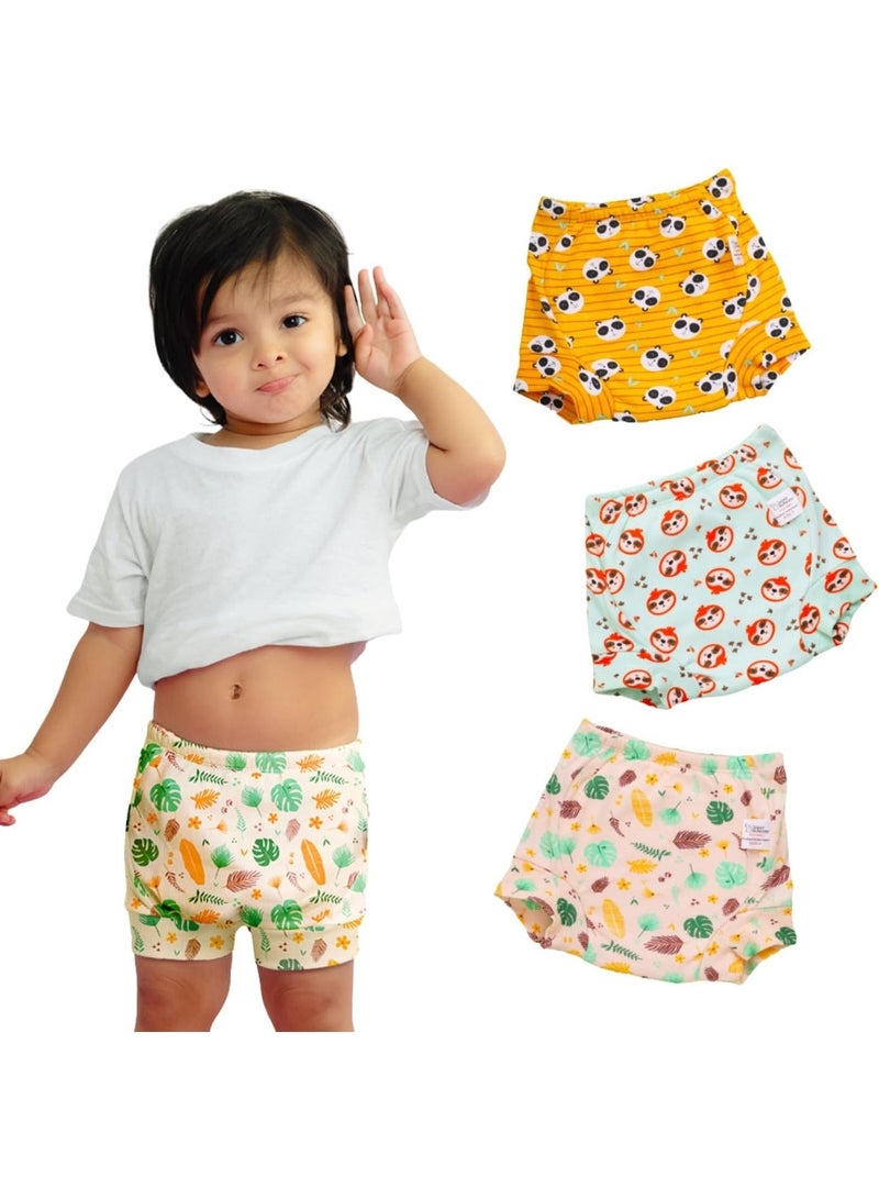 superbottoms Padded Underwear for Babies and Toddlers | Potty Training Pants for Mess-Free Diaper-Free time | Prevents Pee Puddles, 3 Layers of Premium Cotton Padding (No Sponge), 2-3 Year, Pack of 3 - Image 2