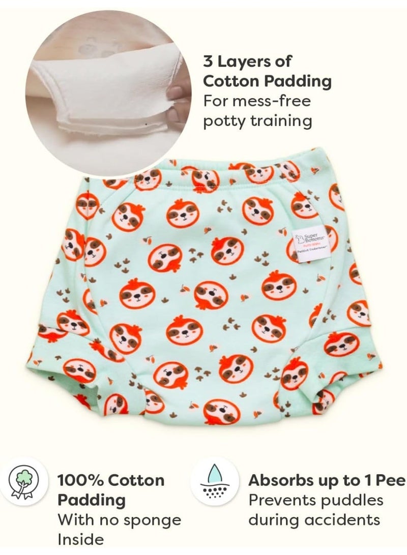 superbottoms Padded Underwear for Babies and Toddlers | Potty Training Pants for Mess-Free Diaper-Free time | Prevents Pee Puddles, 3 Layers of Premium Cotton Padding (No Sponge), 2-3 Year, Pack of 3 - Image 5