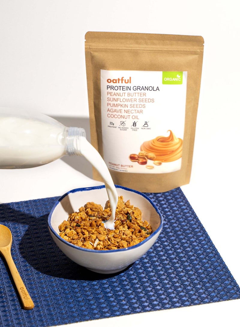 Oatful Organic Peanut Butter Protein Granola  Bag 300g  - Image 3