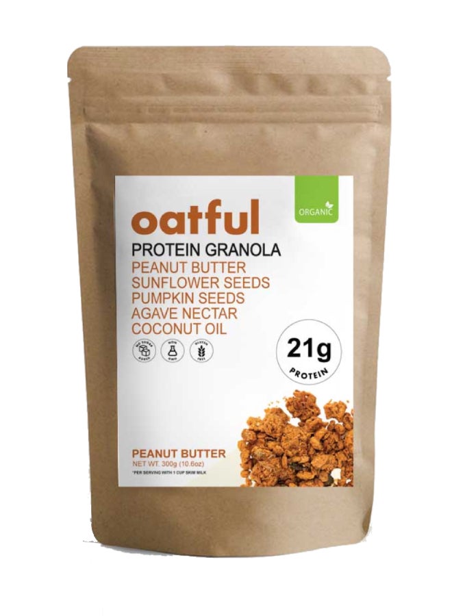 Oatful Organic Peanut Butter Protein Granola  Bag 300g  - Image 1