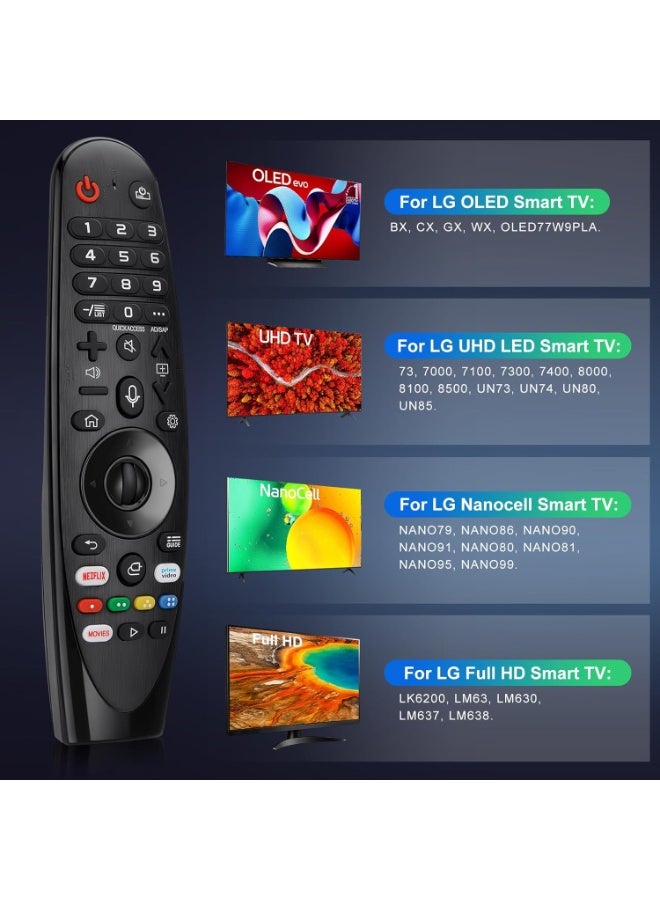 Magic-Remote for LG-Smart-TV-Remote, Replacement Voice Remote for LG Nanocell UHD OLED LED LCD HD TV - Image 3