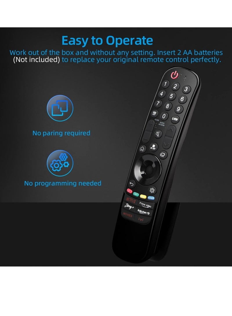 ELTRAZONE Universal for LG Magic Remote Control, Replacement for LG LED OLED LCD 4K UHD Smart TV, with Buttons for Netflix, Prime Video, Disney Plus, LG-Channels Button - Image 4