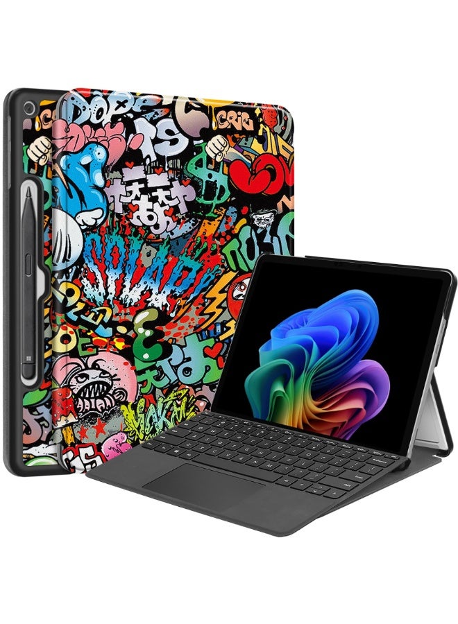 Tablet Case for Microsoft Surface Pro 12 (2025) 12 inch, Lightweight PU Leather Case Anti-Drop Shockproof Protective Stand Cover - Image 1