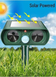 URbazaar Solar Animal Repeller, Ultrasonic Animal Repeller with Motion Sensor and Flashing Light, Mouse Bird Dog Snake Cat Repellent, IPX4 Waterproof Animal Deterrent Devices Outdoor for Yard Garden Doorway  - Image 5
