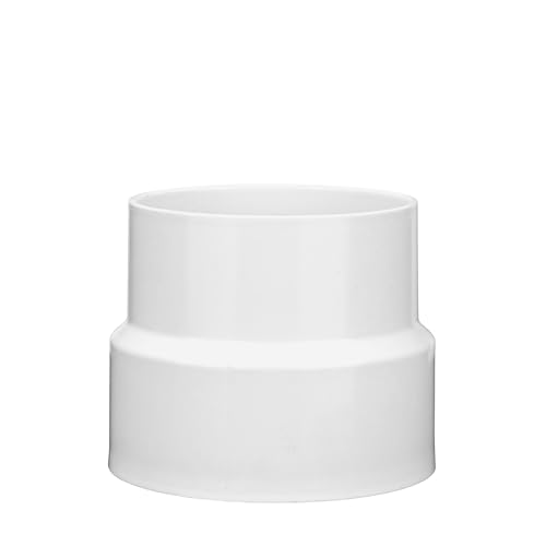 NDS محول NDS 3P16 PVC، 4 بوصة، لتوصيلات DWV/SCH40 Hub X S&D Hub باللحام، للاستخدام مع أنابيب 4 بوصة DWV/SCH40 وأنابيب الصرف الصحي، أبيض - Image 4