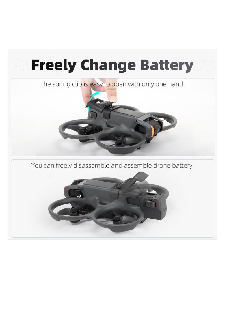 Battery Buckle Protection Frame for DJI Avata 2, Battery Clip Holder for DJI Avata, Drone Quadcopters Accessories, Anti-Release, Anti-Falling, Black Battery Guard  - Image 4