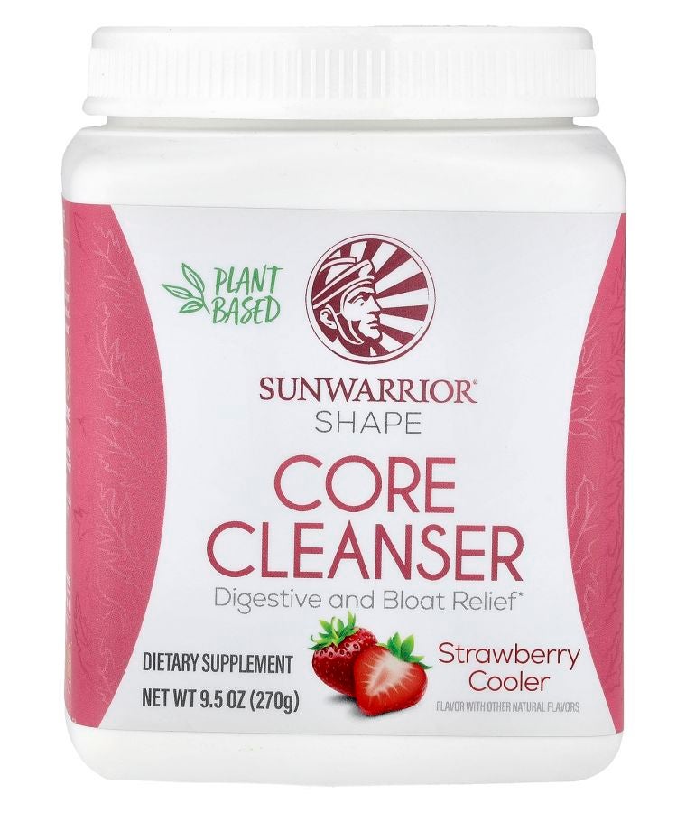 Sunwarrior Shape Core Cleanser Strawberry Cooler 9.5 oz (270 g)