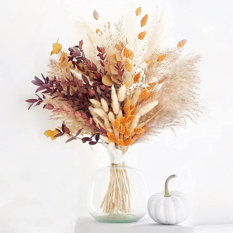 Bluejw Natural Dried Pampas Grass Boho Plants Decorative Dried Bouquet Wedding Home Decoration Dried Plants - Image 2